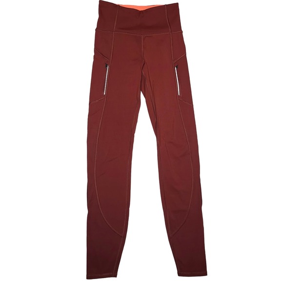 Athleta Rainier Tight In Ancient Mahogany - Picture 2 of 7